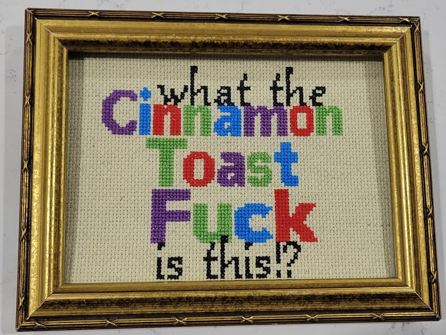 What the Cinnamon Toast Fuck is this!? Cross Stitch Pattern - instant PDF Download