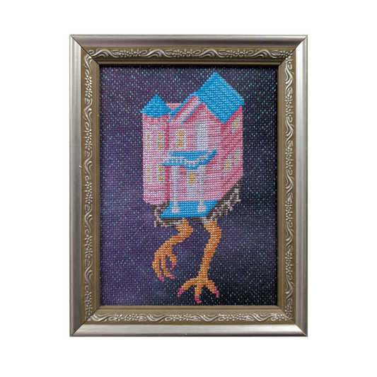 Barbie Yaga's Dream Hut cross stitch pattern - instant PDF Download