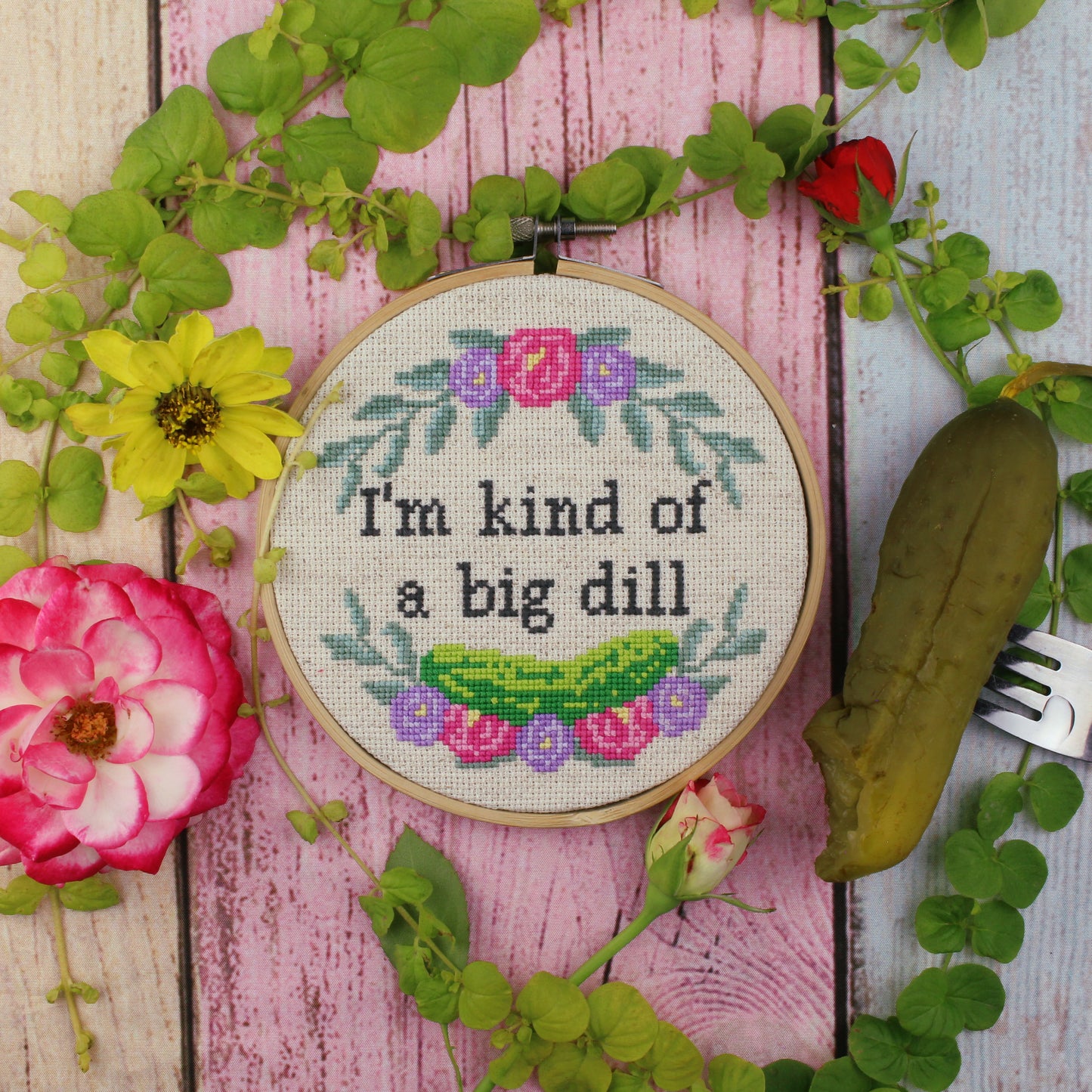 Big Dill Cross Stitch pattern - instant PDF Download