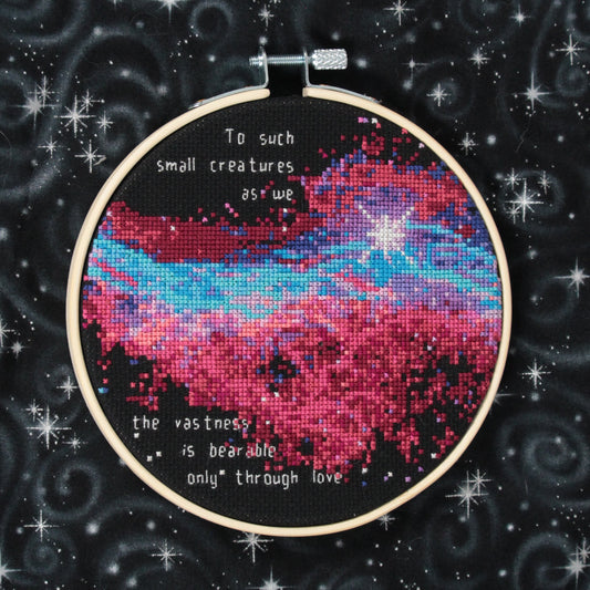 Veil Nebula, Hubble Space Telescope and Carl Sagan inspired Cross Stitch Pattern - instant PDF Download`