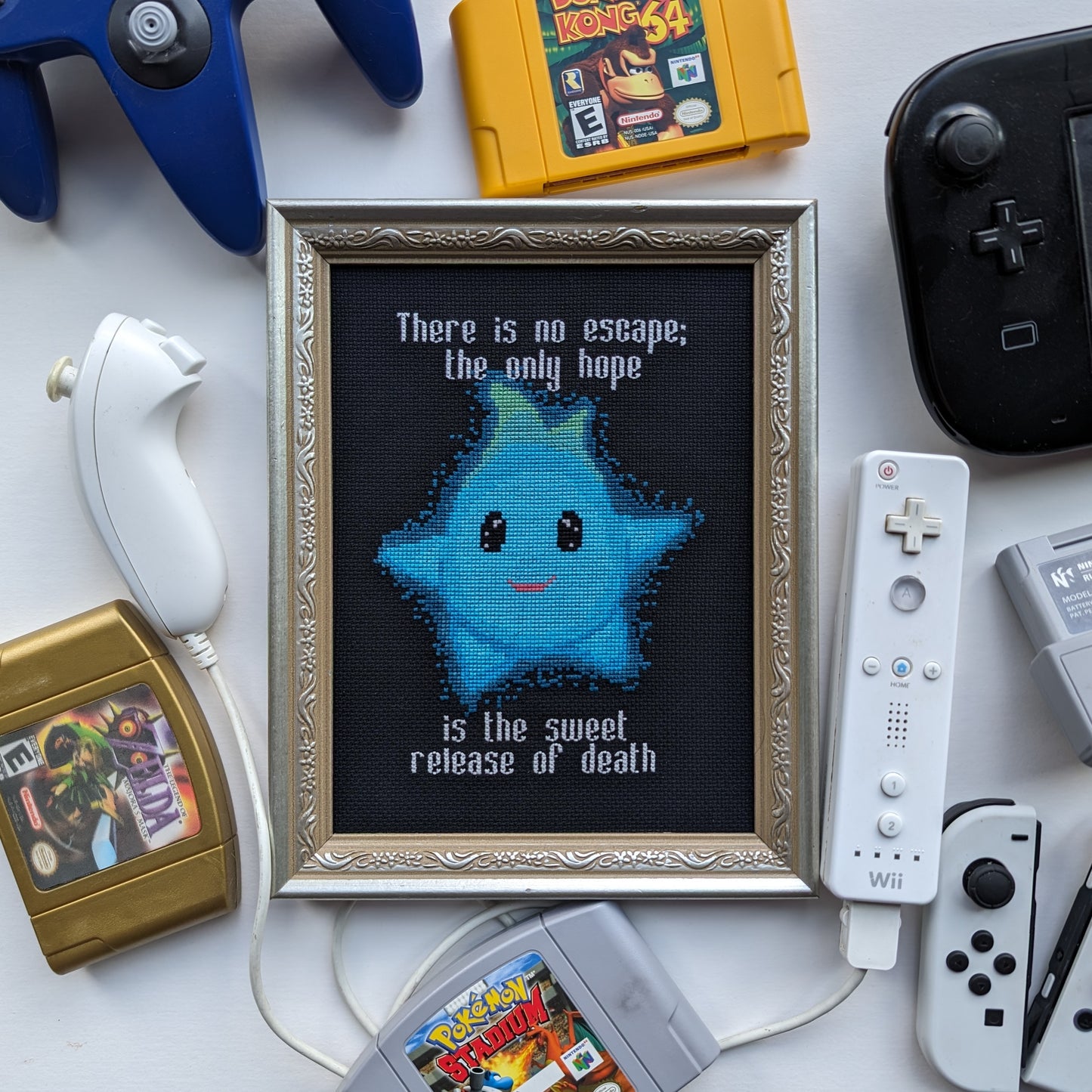 Cheerfully Nihilistic Star Cross Stitch Pattern - instant PDF Download
