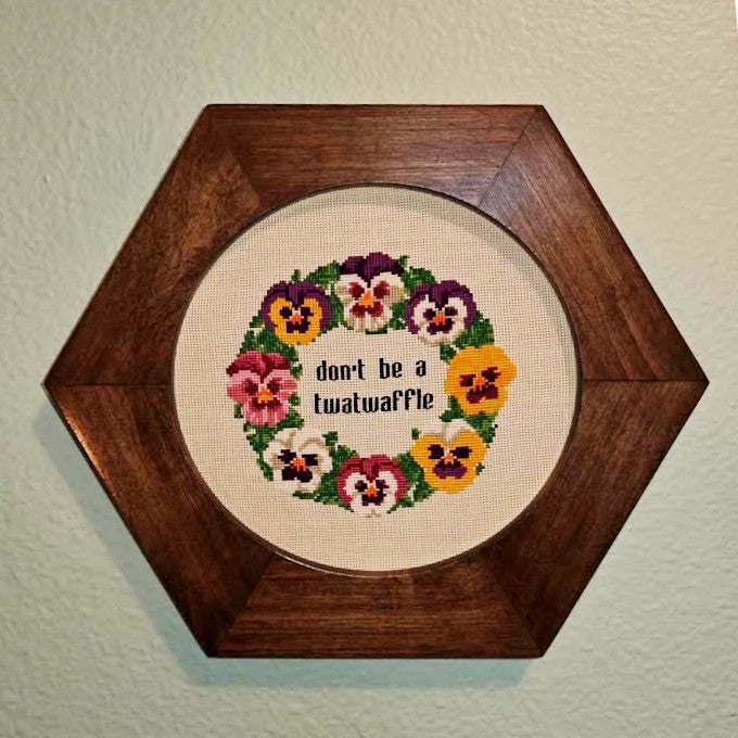 Don't be a Twatwaffle Cross Stitch Pattern - instant PDF Download