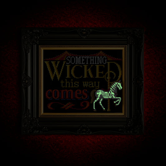 Something Wicked This Way Comes Cross Stitch Pattern - instant PDF Download