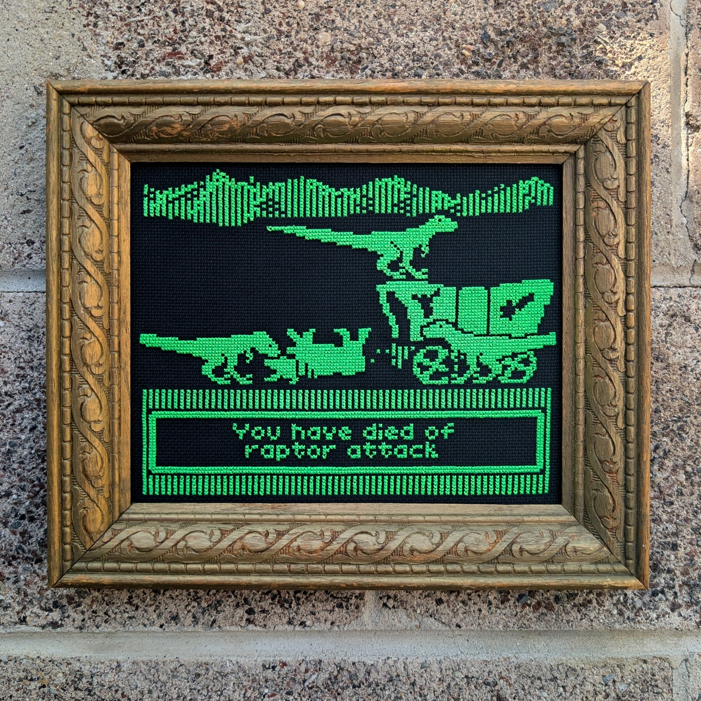 Oregon Jurassic Trail Cross Stitch Pattern - instant PDF Download
