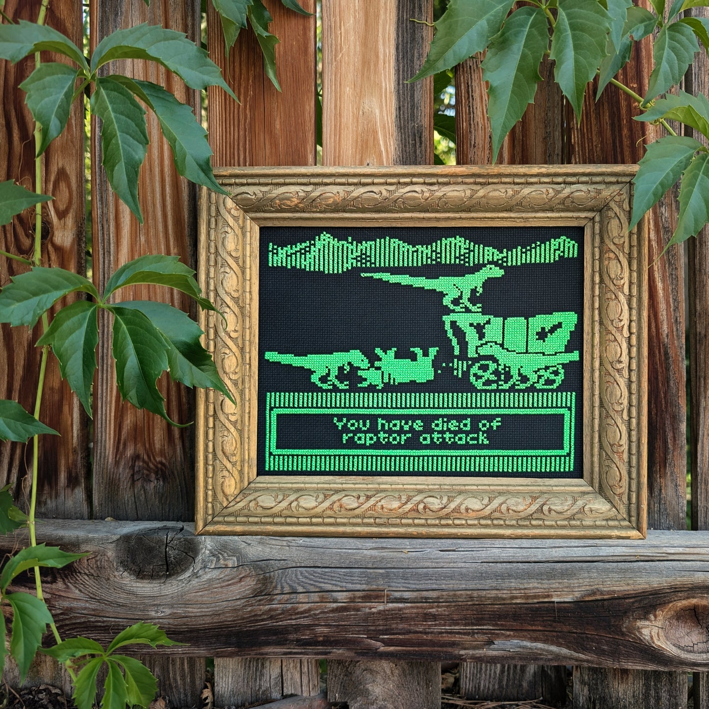 Oregon Jurassic Trail Cross Stitch Pattern - instant PDF Download