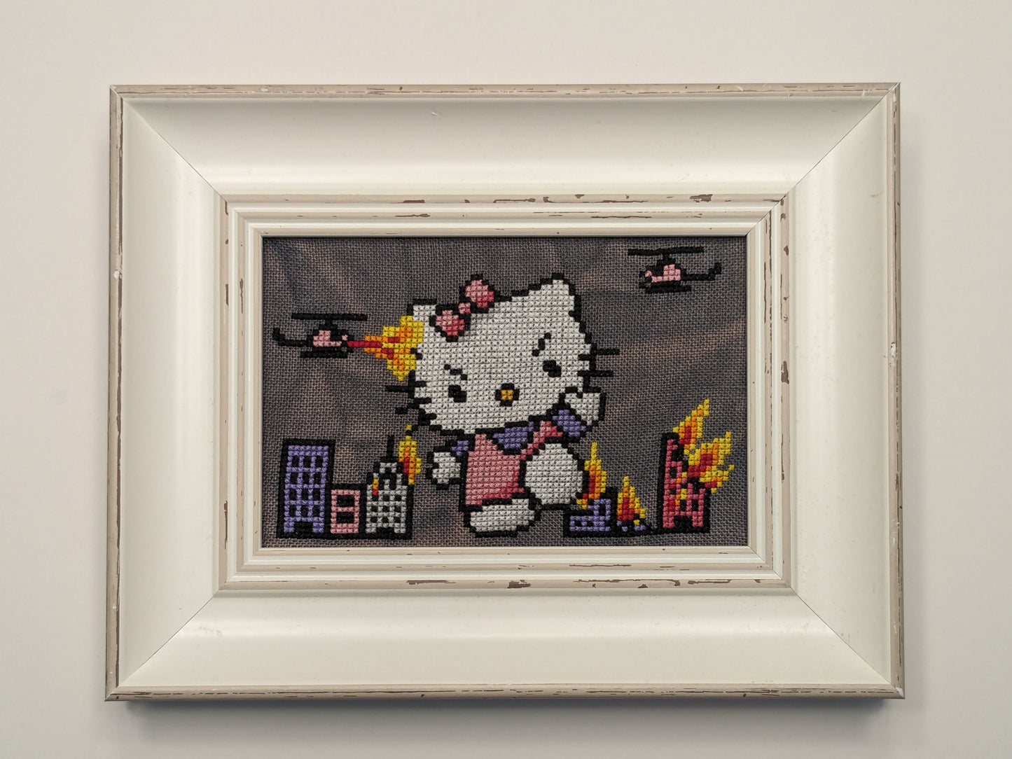 Hell No Kitty cross stitch pattern - instant PDF download