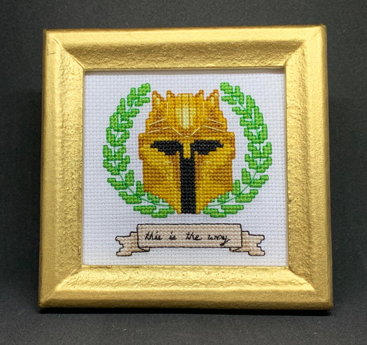 This is the Way: The Armorer (Mandalorian) parody cross stitch PDF pattern