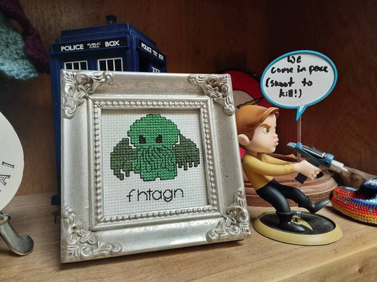 Cute-thulhu (Cute Chthulhu or Cthulhu) Cross Stitch Pattern - Instant Download