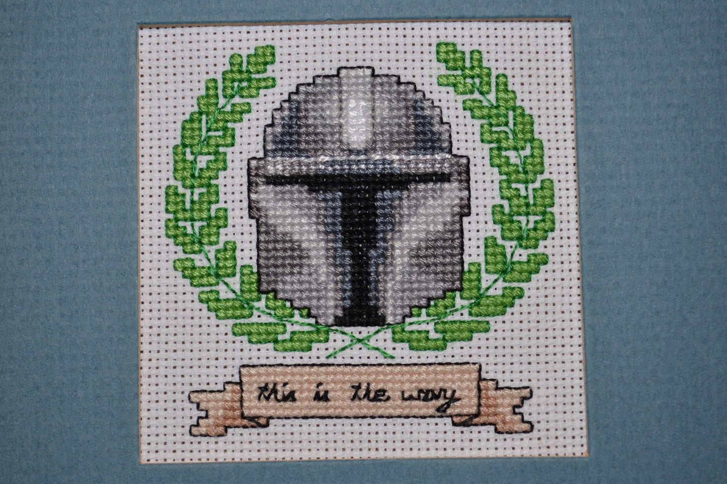 This is the Way: Mandalorian parody cross stitch PDF pattern
