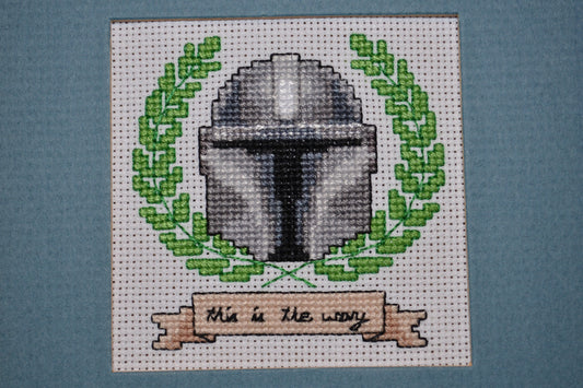 This is the Way: Mandalorian parody cross stitch PDF pattern