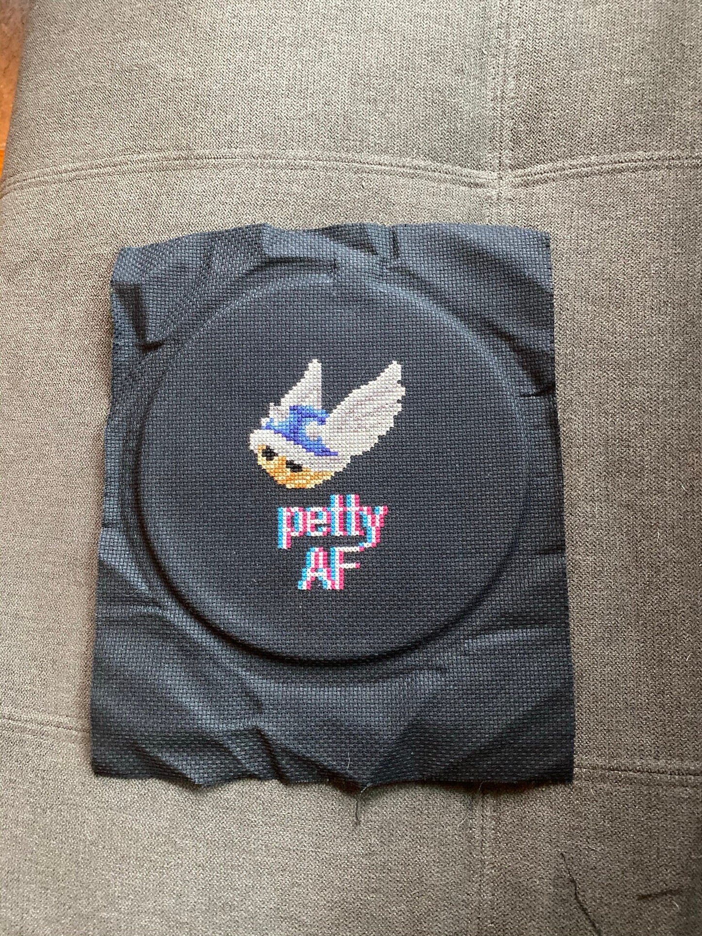 Mario Kart Blue Shell cross stitch pattern
