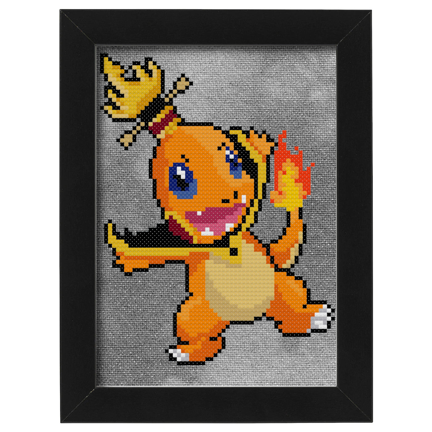 Fire Lord Charmander (AtLA/Pokemon Mashup) Cross Stitch Pattern - instant PDF Download