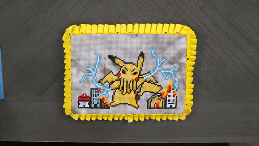 Pikachthulhu Cross Stitch Pattern - instant PDF download