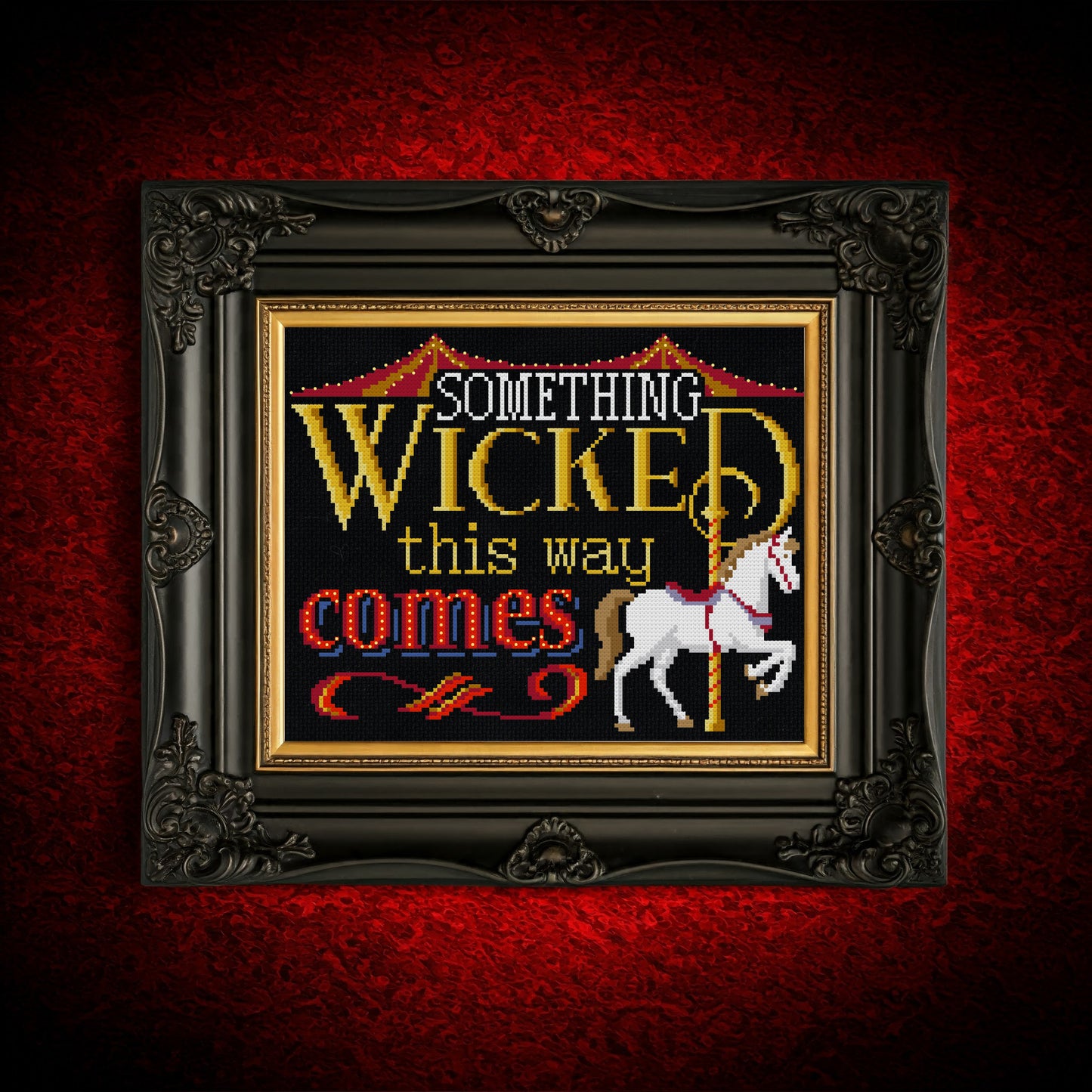 Something Wicked This Way Comes Cross Stitch Pattern - instant PDF Download