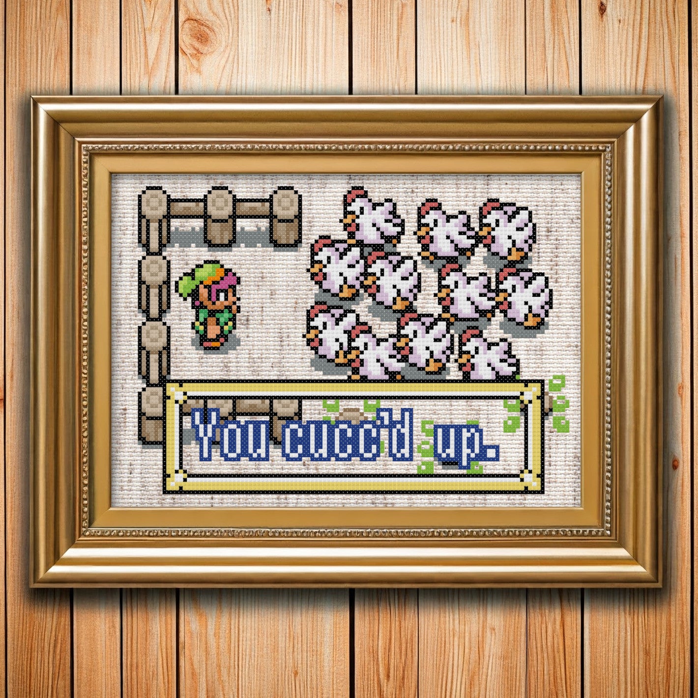 Cucco Attack (Zelda Link To The Past) Cross Stitch Pattern - Instant Download