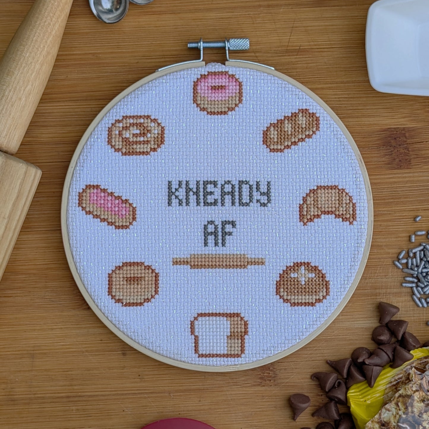 Kneady AF EASY cross stitch pattern - instant PDF Download