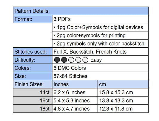 Dancing Digital Baby Cross Stitch Pattern - instant PDF Download