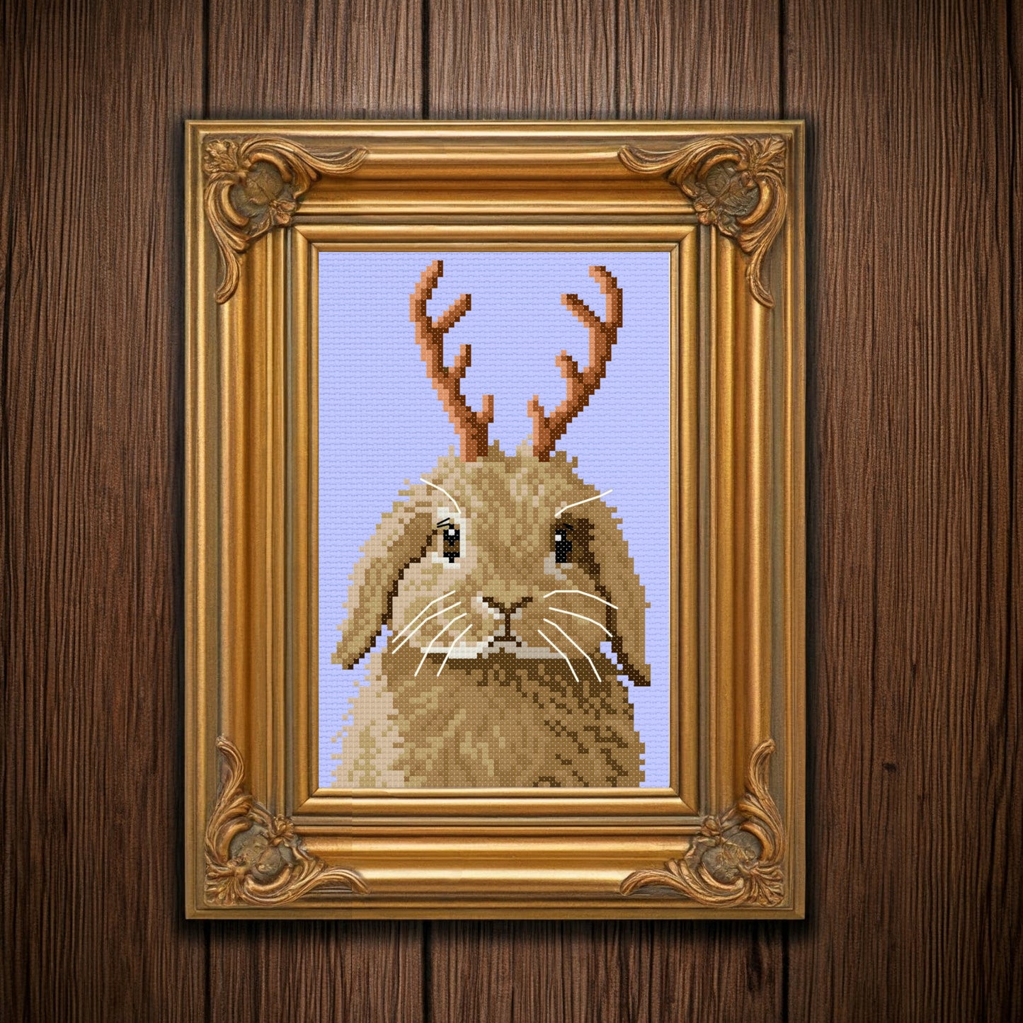 Baby Jackalope Cross Stitch Pattern - instant PDF Download