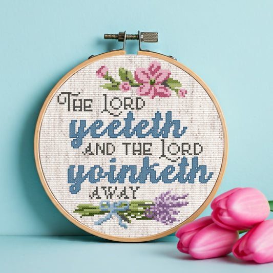 Super-Modern Bible Quote Cross Stitch Pattern - instant PDF Download