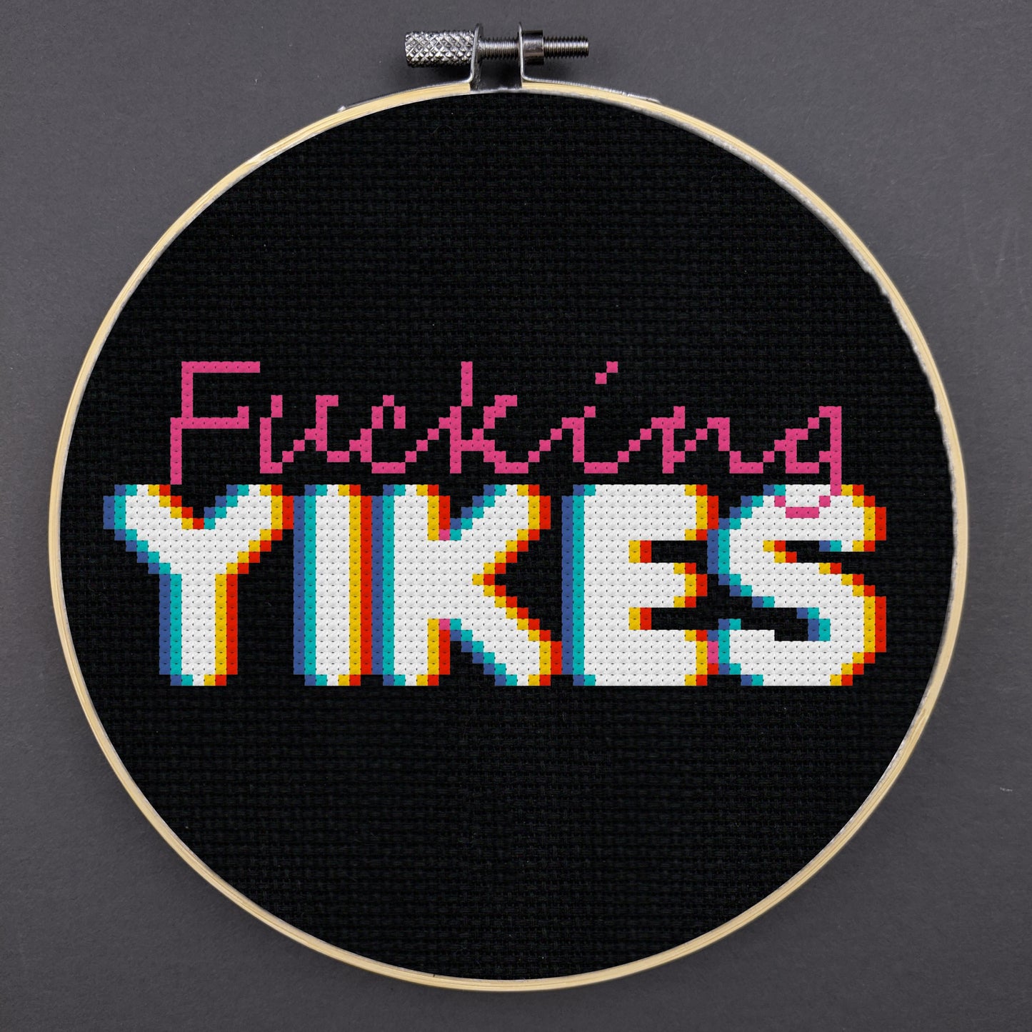 Fucking YIKES Cross Stitch Pattern - instant PDF Download