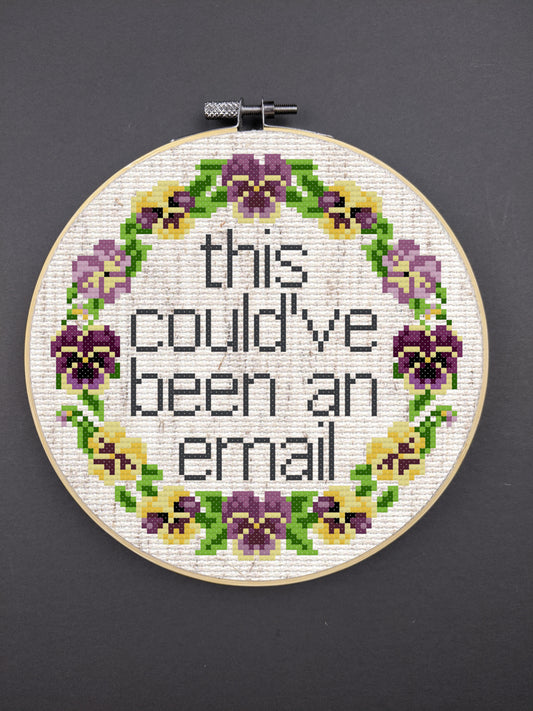 This Could Have Been An Email cross stitch pattern - instant PDF download