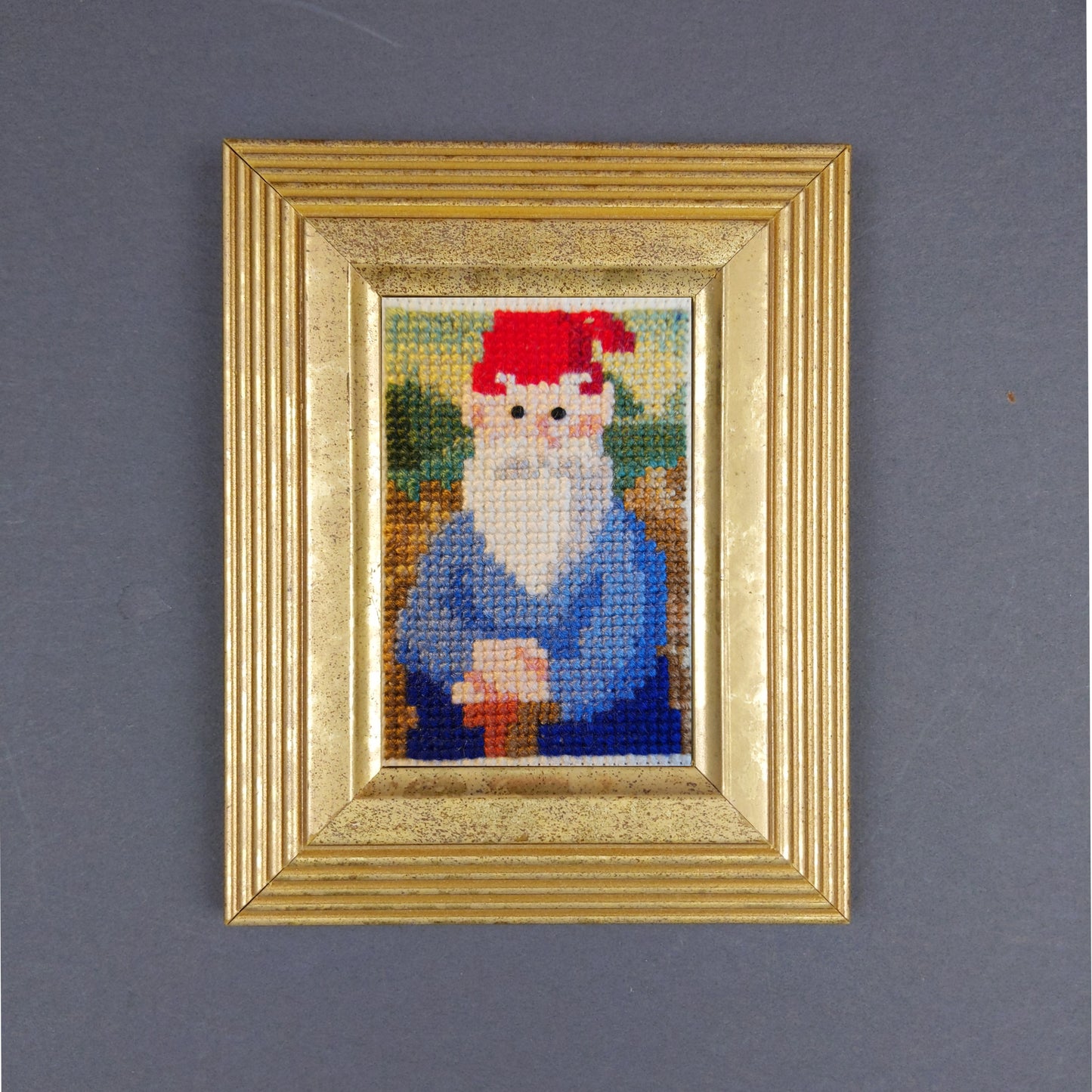 Gnomasterpieces Cross Stitch patterns - 10 Tiny Xstitch versions of famous paintings, but with gnomes - instant PDF Download