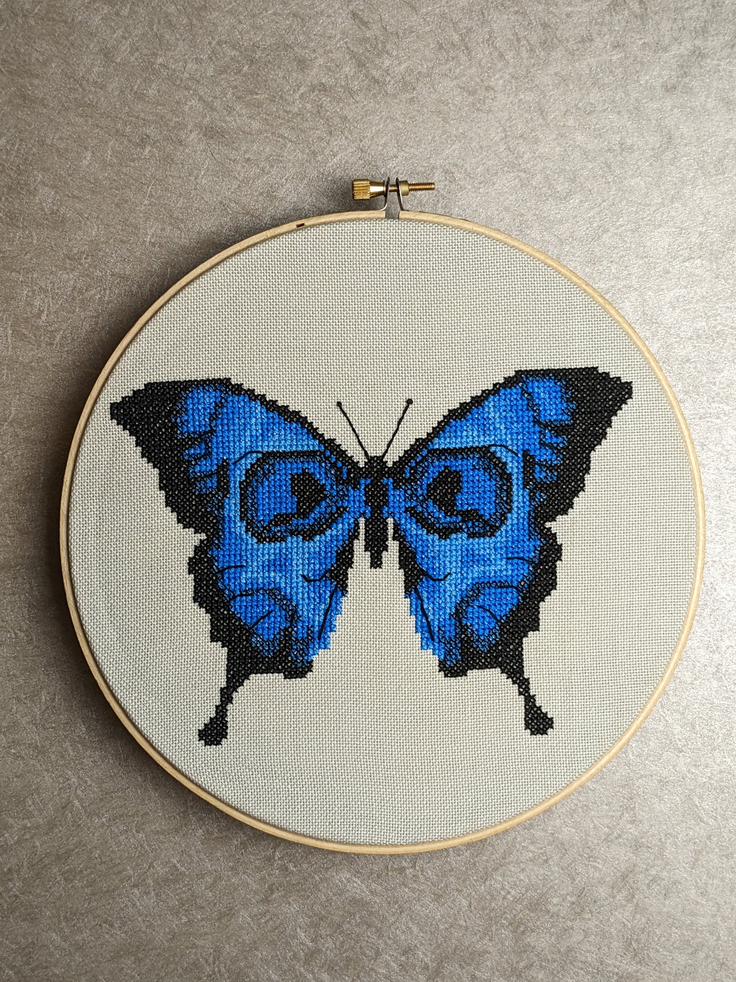 Memento Mori Skull and Butterfly cross stitch pattern - Instant PDF download