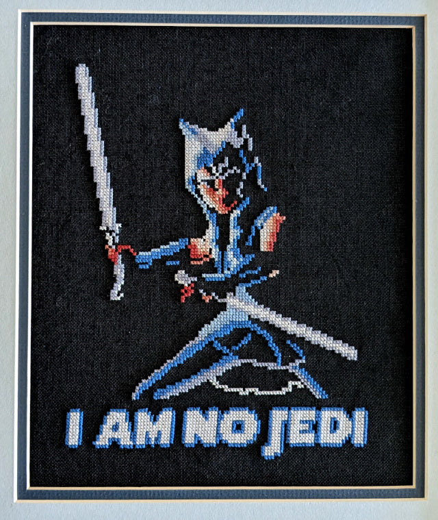 Ahsoka Tano Cross Stitch Pattern - "I am no Jedi" (Instant PDF Download)