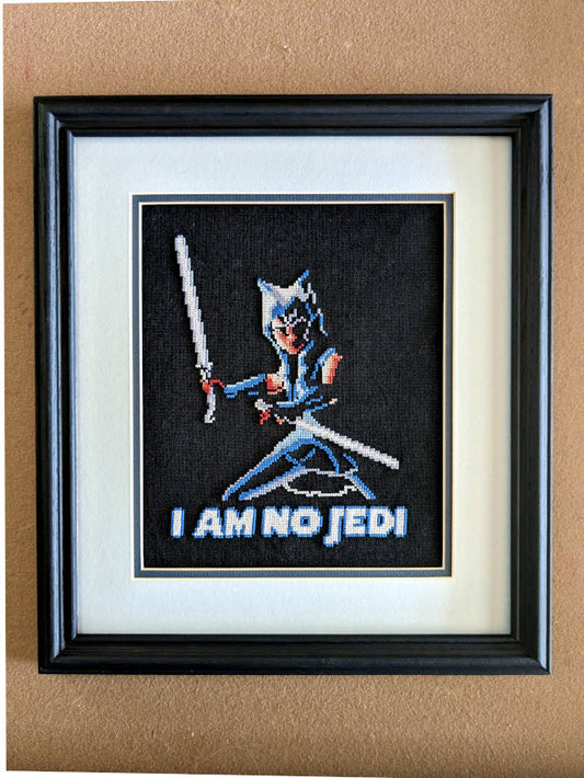 Ahsoka Tano Cross Stitch Pattern - "I am no Jedi" (Instant PDF Download)