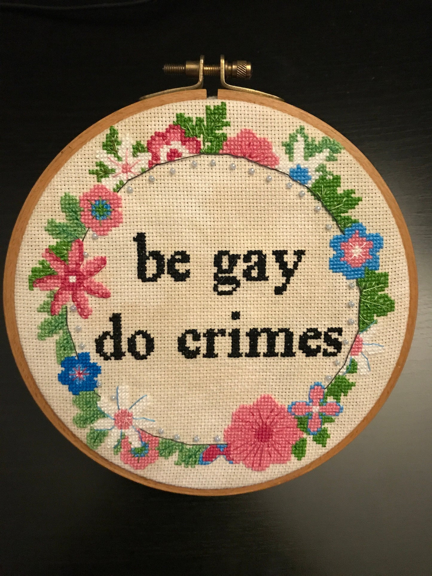 Be gay do crimes Cross Stitch Pattern -  instant PDF Download