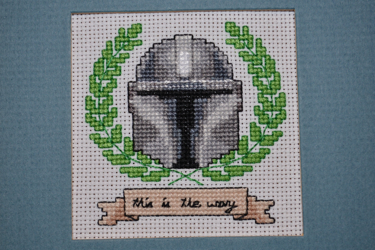 This is the Way: The Armorer (Mandalorian) parody cross stitch PDF pattern