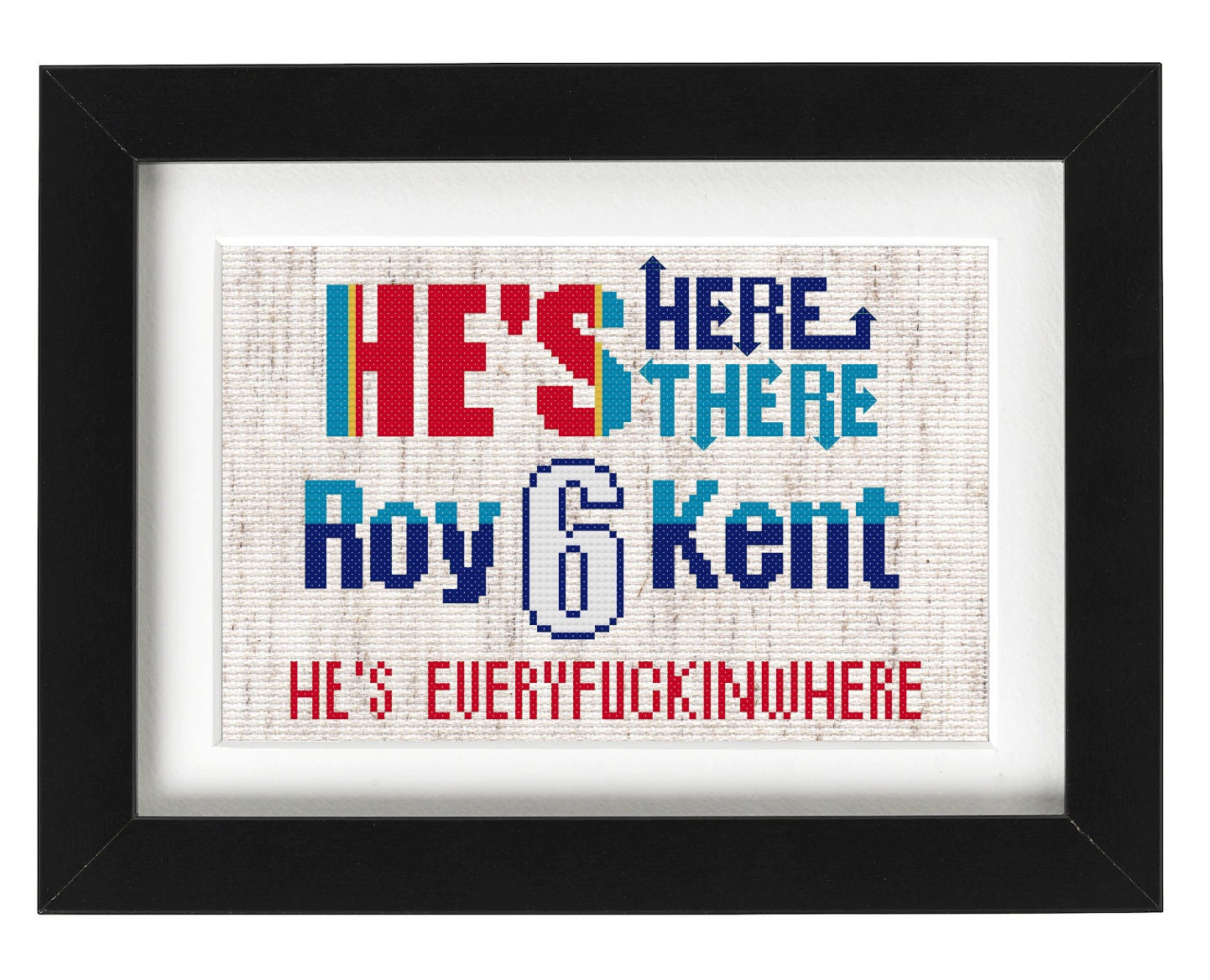 Roy's chant cross stitch pattern - PDF instant download (Parody)