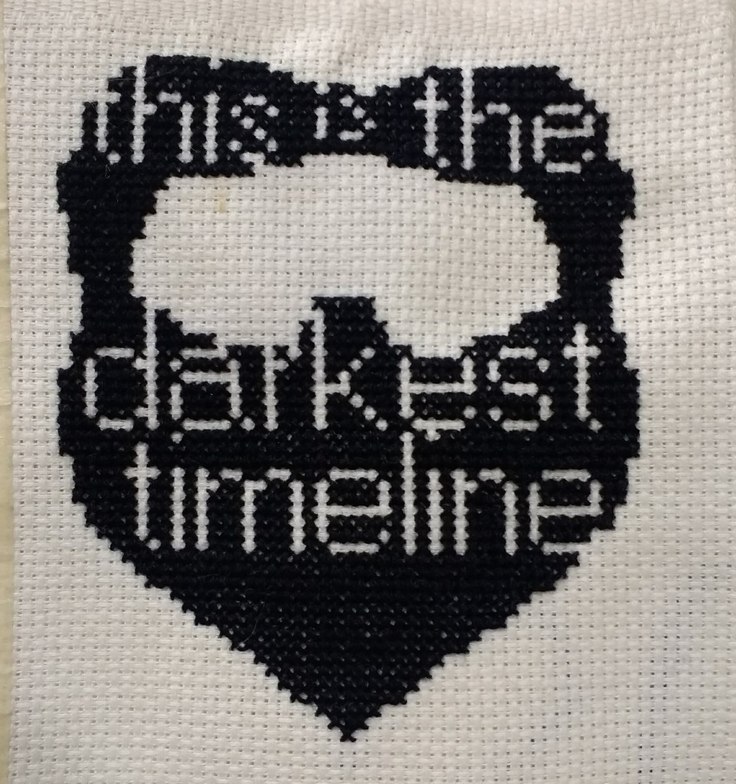 Darkest Timeline Goatee Cross Stitch Pattern - Instant PDF Download (Community Parody)