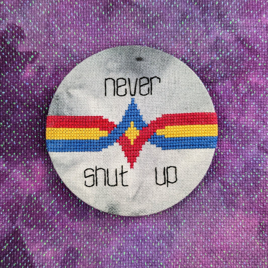 Never Shut Up: Trek-inspired Cross Stitch Pattern - instant PDF Download